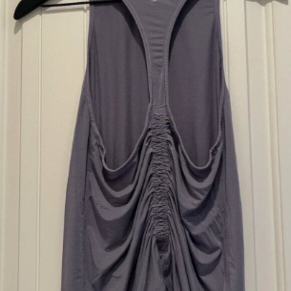 Lululemon Sculpt Tank Top Women's Size 4 Sleeveless Gray Blue Open Ruched Back - Picture 3 of 8